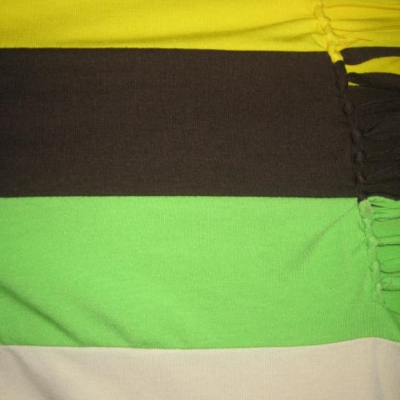 NWT ROCAWEAR  Y2K Colorblock Multicolor Rasta Slash Jersey Shirt Top 2X  PLUS - Picture 10 of 15
